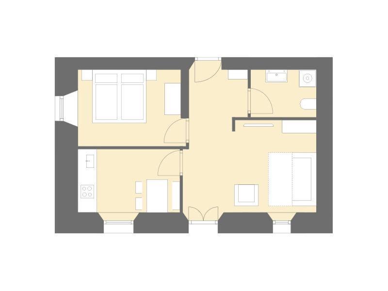 بريسّانوني Residence Traube الغرفة الصورة